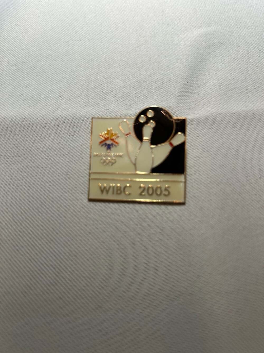 WIBC 2005 Salt Lake 2002 Winter Olympics Bowling Lapel Pin